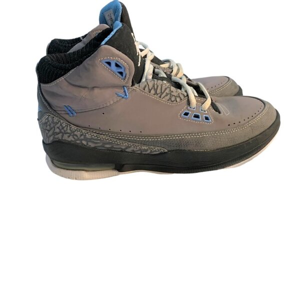 Jordan 2.5 TEAM GS BRED BASKETBALL SHOES Size Boy’s 7Y/Women's 8.5 Gray and Bl… - Picture 4 of 10